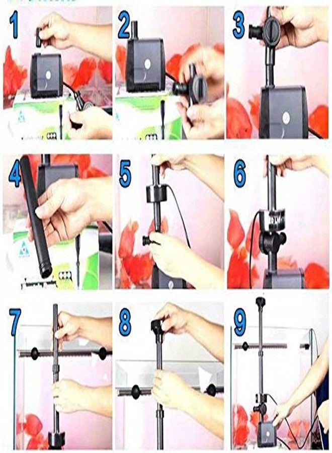 مضخة مياه نافورة غاطسة من نوع VAYINATO Sobo مزودة بإضاءة LED (LED-3800FP | 40 واط | 2000 لتر/ساعة | ترفع حتى 2 متر) - Image 3